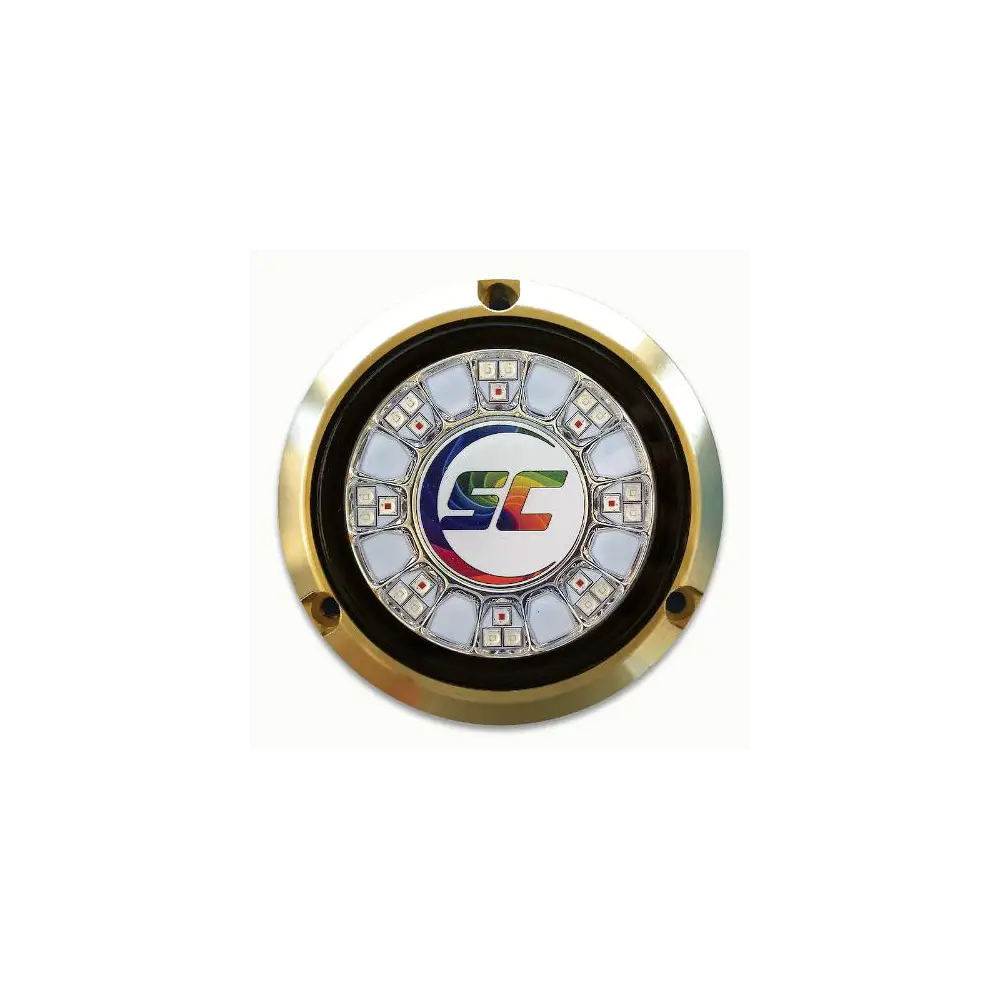 24 LED 4" Round Underwater Marine Light - SHCSCR-24-CC-BZ-10